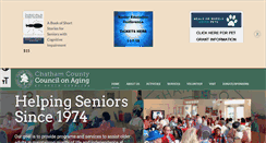 Desktop Screenshot of chathamcouncilonaging.org