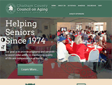 Tablet Screenshot of chathamcouncilonaging.org